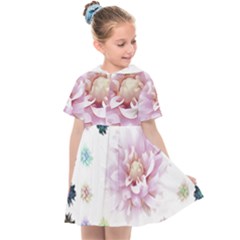 Abstract Transparent Image Flower Kids  Sailor Dress by Pakrebo