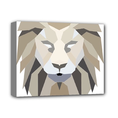 Polygonal Low Poly Lion Feline Deluxe Canvas 14  x 11  (Stretched)