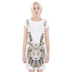 Polygonal Low Poly Lion Feline Braces Suspender Skirt