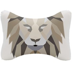 Polygonal Low Poly Lion Feline Seat Head Rest Cushion by Pakrebo