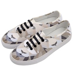 Polygonal Low Poly Lion Feline Women s Classic Low Top Sneakers