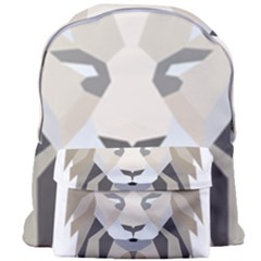 Polygonal Low Poly Lion Feline Giant Full Print Backpack by Pakrebo