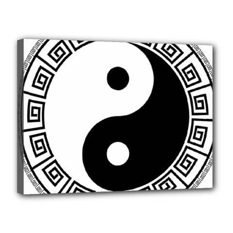 Yin Yang Eastern Asian Philosophy Canvas 16  X 12  (stretched) by Pakrebo