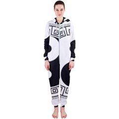 Yin Yang Eastern Asian Philosophy Hooded Jumpsuit (ladies)  by Pakrebo