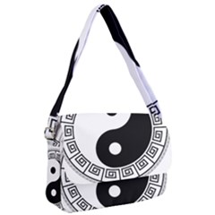 Yin Yang Eastern Asian Philosophy Courier Bag by Pakrebo