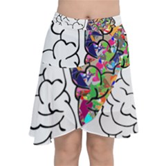 Brain Mind A I Ai Anatomy Chiffon Wrap Front Skirt by Pakrebo