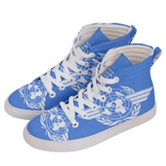 Flag Of Icao Men s Hi-top Skate Sneakers by abbeyz71