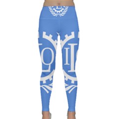 Flag Of International Labour Organization Lightweight Velour Classic Yoga Leggings by abbeyz71