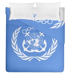 Flag Of International Maritime Organization Duvet Cover Double Side (queen Size) by abbeyz71