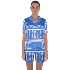 Flag Of Unesco Satin Short Sleeve Pyjamas Set by abbeyz71