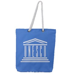 Flag Of Unesco Full Print Rope Handle Tote (large) by abbeyz71