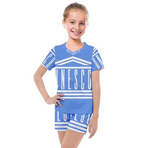Flag Of Unesco Kids  Mesh Tee And Shorts Set by abbeyz71