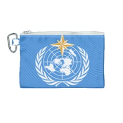 Flag Of World Meteorological Organization Canvas Cosmetic Bag (medium) by abbeyz71