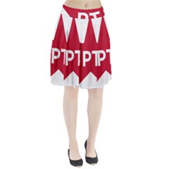 Logo Of Brazil Workers Party Pleated Skirt by abbeyz71