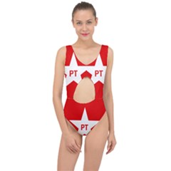 Flag Of Brazil Workers Party Center Cut Out Swimsuit by abbeyz71