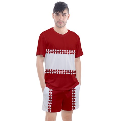 Canada Classic Men s Mesh Tee And Shorts Sports Set by CanadaSouvenirs