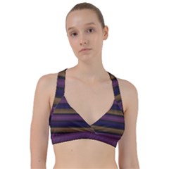 Stripes Pink Yellow Purple Grey Sweetheart Sports Bra by BrightVibesDesign