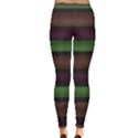 Stripes Green Brown Pink Grey Inside Out Leggings View4