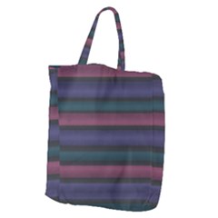 Stripes Pink Purple Teal Grey Giant Grocery Tote by BrightVibesDesign