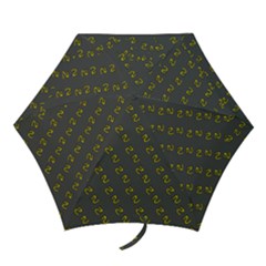 No Step On Snek Pattern Charcoal Dark Gray Background Meme Mini Folding Umbrella by snek