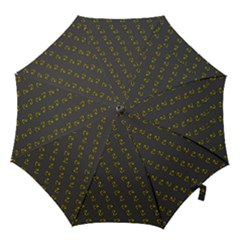 No Step On Snek Pattern Charcoal Dark Gray Background Meme Hook Handle Umbrella (small) by snek