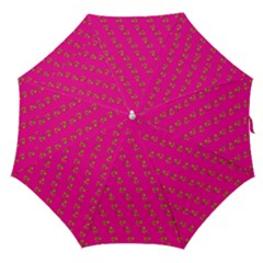 No Step On Snek Pattern Pink Background Meme Straight Umbrella by snek