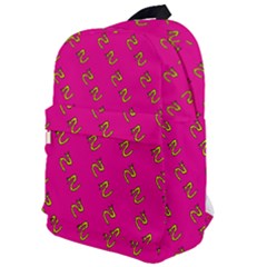 No Step On Snek Pattern Pink Background Meme Classic Backpack by snek