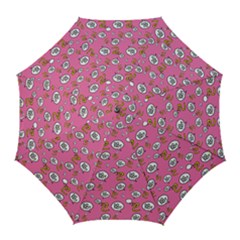 No Step On Snek Do Not Bubble Speech Pattern Pink Background Meme Golf Umbrella