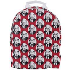 Trump Retro Face Pattern Maga Red Us Patriot Mini Full Print Backpack by snek