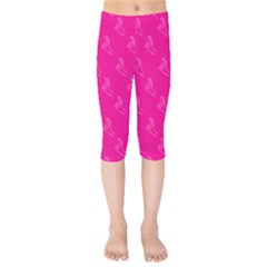 A-ok Perfect Handsign Maga Pro-trump Patriot On Pink Background Kids  Capri Leggings  by snek