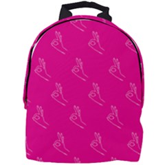 A-ok Perfect Handsign Maga Pro-trump Patriot On Pink Background Mini Full Print Backpack by snek