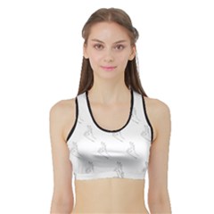 A-ok Perfect Handsign Maga Pro-trump Patriot Black And White Sports Bra With Border by snek