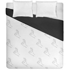 A-ok Perfect Handsign Maga Pro-trump Patriot Black And White Duvet Cover Double Side (california King Size)