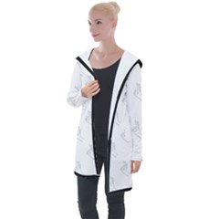 A-ok Perfect Handsign Maga Pro-trump Patriot Black And White Longline Hooded Cardigan by snek