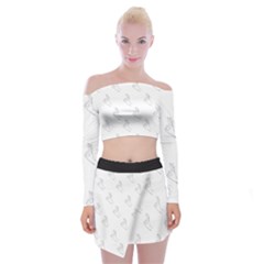 A-ok Perfect Handsign Maga Pro-trump Patriot Black And White Off Shoulder Top With Mini Skirt Set by snek