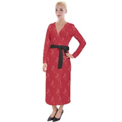 A-ok Perfect Handsign Maga Pro-trump Patriot On Maga Red Background Velvet Maxi Wrap Dress by snek