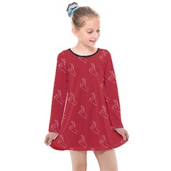 A-ok Perfect Handsign Maga Pro-trump Patriot On Maga Red Background Kids  Long Sleeve Dress by snek