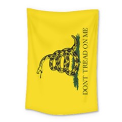 Gadsden Flag Don t Tread On Me Yellow Background Small Tapestry