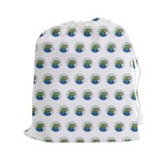 Apu Apustaja With Banana Phone Wall Eyed Pepe The Frog Pattern Kekistan Drawstring Pouch (xxl) by snek