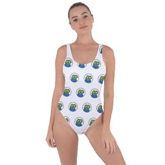 Apu Apustaja With Banana Phone Wall Eyed Pepe The Frog Pattern Kekistan Bring Sexy Back Swimsuit by snek