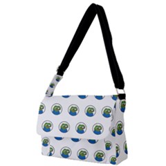 Apu Apustaja With Banana Phone Wall Eyed Pepe The Frog Pattern Kekistan Full Print Messenger Bag by snek