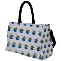 Apu Apustaja With Banana Phone Wall Eyed Pepe The Frog Pattern Kekistan Duffel Travel Bag by snek