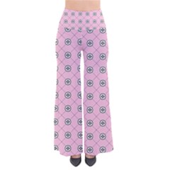 Kekistan Logo Pattern On Pink Background So Vintage Palazzo Pants by snek