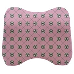 Kekistan Logo Pattern On Pink Background Velour Head Support Cushion by snek