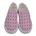 Kekistan logo pattern on pink background Women s Canvas Slip Ons View1