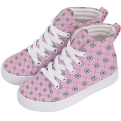 Kekistan Logo Pattern On Pink Background Kids  Hi-top Skate Sneakers by snek