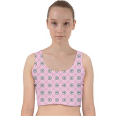 Kekistan Logo Pattern On Pink Background Velvet Racer Back Crop Top by snek