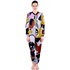 Graffiti Urban Colorful Graffiti City Wall Hip Hop Music Singers Onepiece Jumpsuit (ladies)  by genx