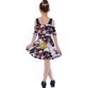 Graffiti Urban colorful graffiti city wall hip hop music singers Kids  Shoulder Cutout Chiffon Dress View2