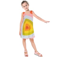 Retro Graffiti Art Nouveau Kids  Sleeveless Dress by genx